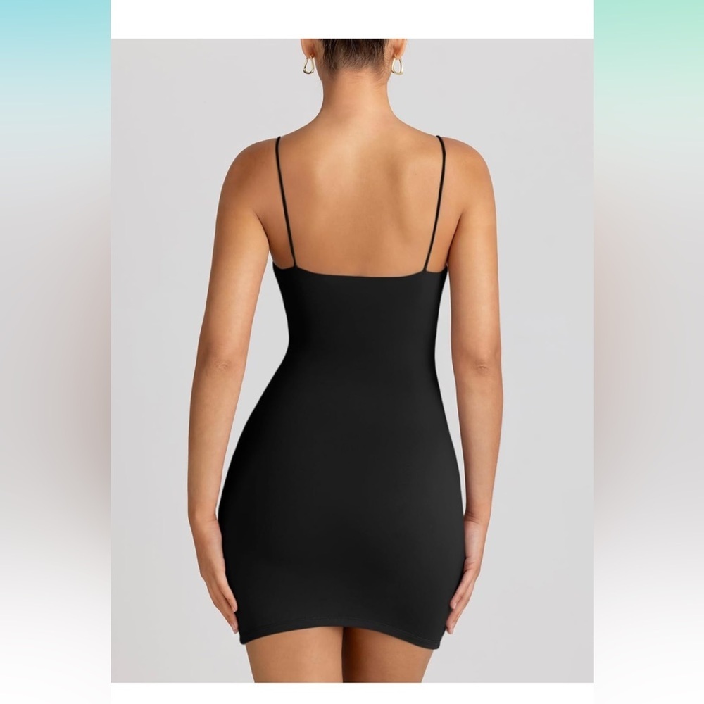 Women Mini Dress Sexy Bodycon Dress Backless Spaghetti Strap Size S - Picture 4 of 12